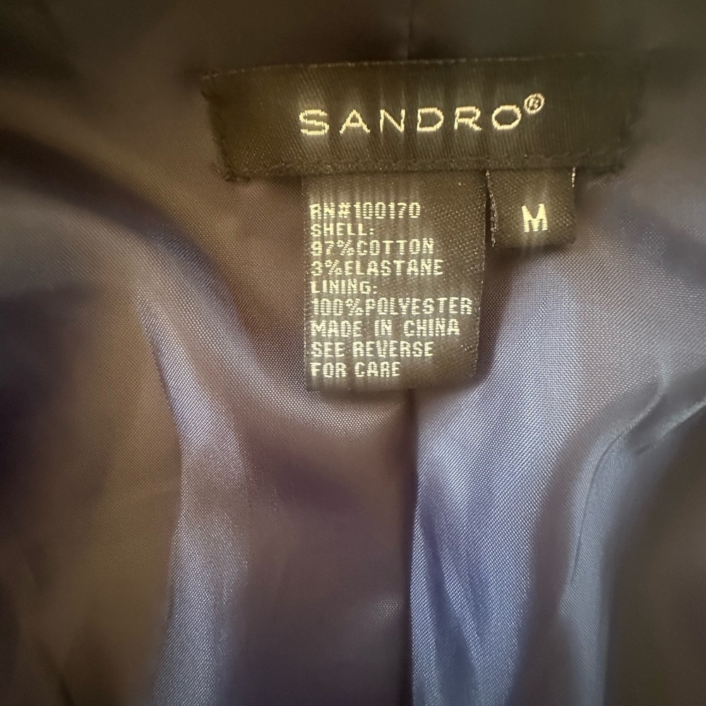 Sandro Splatter Print Blazer Women’s Medium New Without Tags! - Picture 6 of 6